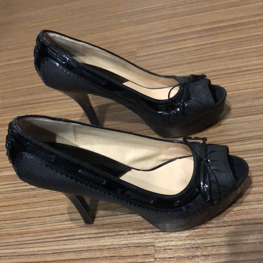 Michael Kors peep toe heels